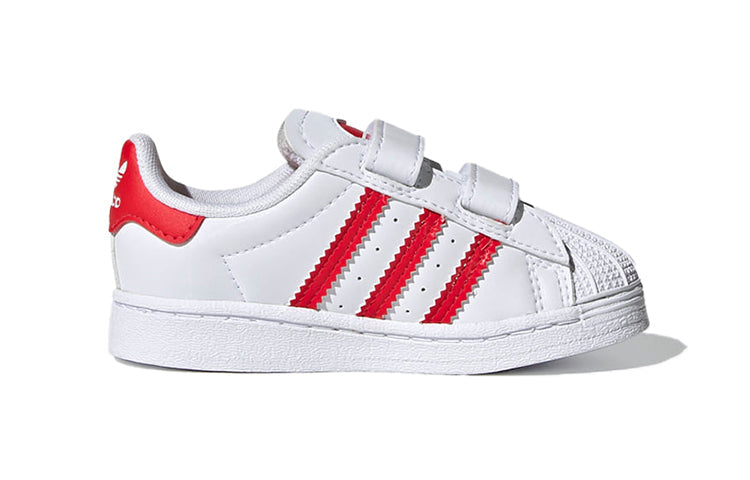 (TD) adidas originals Superstar 'White Red' FZ0644