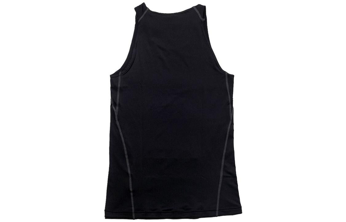 Nike Core Comp Tank 2.0 Small Logo Solid Color Elastic Knit Vest Black 634872-010