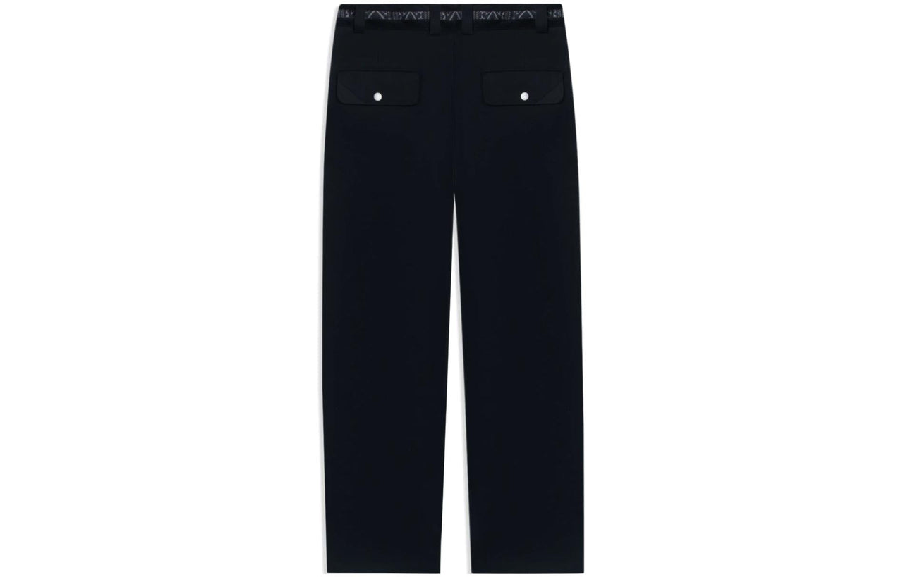 Li-Ning Embroidery Logo Straight Pants 'Black' AKXSB55-3