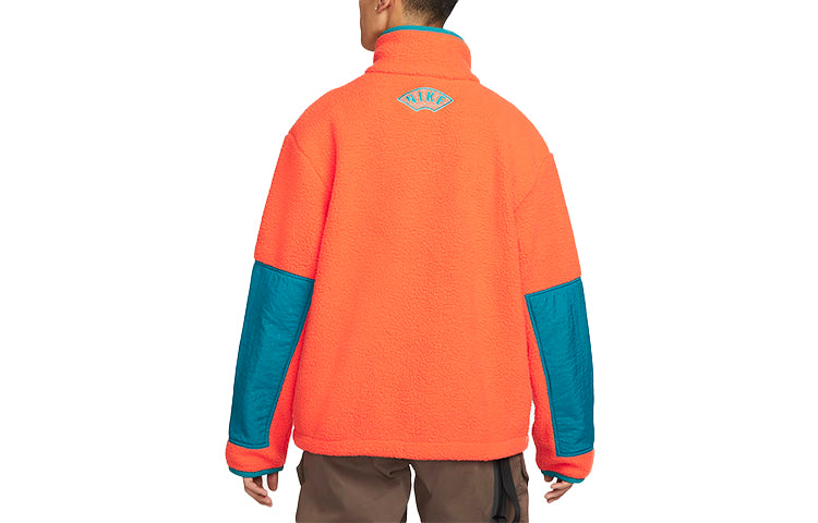 Nike CNY Chinese New Year's Edition Contrast Color Stitching Loose Sports Stand Collar Jacket Orange DQ5061-817