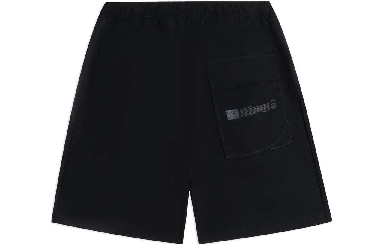 Li-Ning Skateboarding Graphic Shorts 'Black' AKSSA69-1