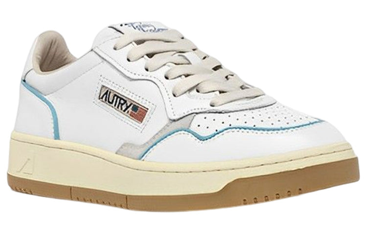 (WMNS) Autry Open Low Leather 'White Azure' AOLW-CE18