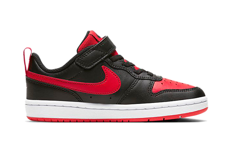 (PS) Nike Court Borough Low 2Velcro 'Bred' BQ5451-007