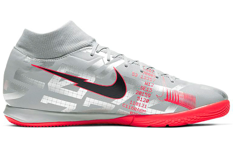 Nike Mercurial Superfly 7 Academy IC 'Metallic Grey Crimson' AT7975-906