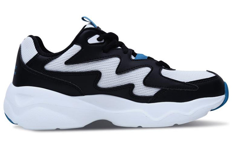 (WMNS) Skechers D lites Airy Unisex Black/White/Blue 88888105-WBKT