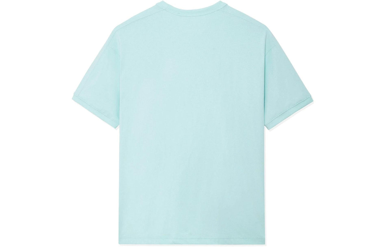 Li-Ning x Rooovie Checkerboard Pocket T-shirt 'Light Blue' AHSSB57-2