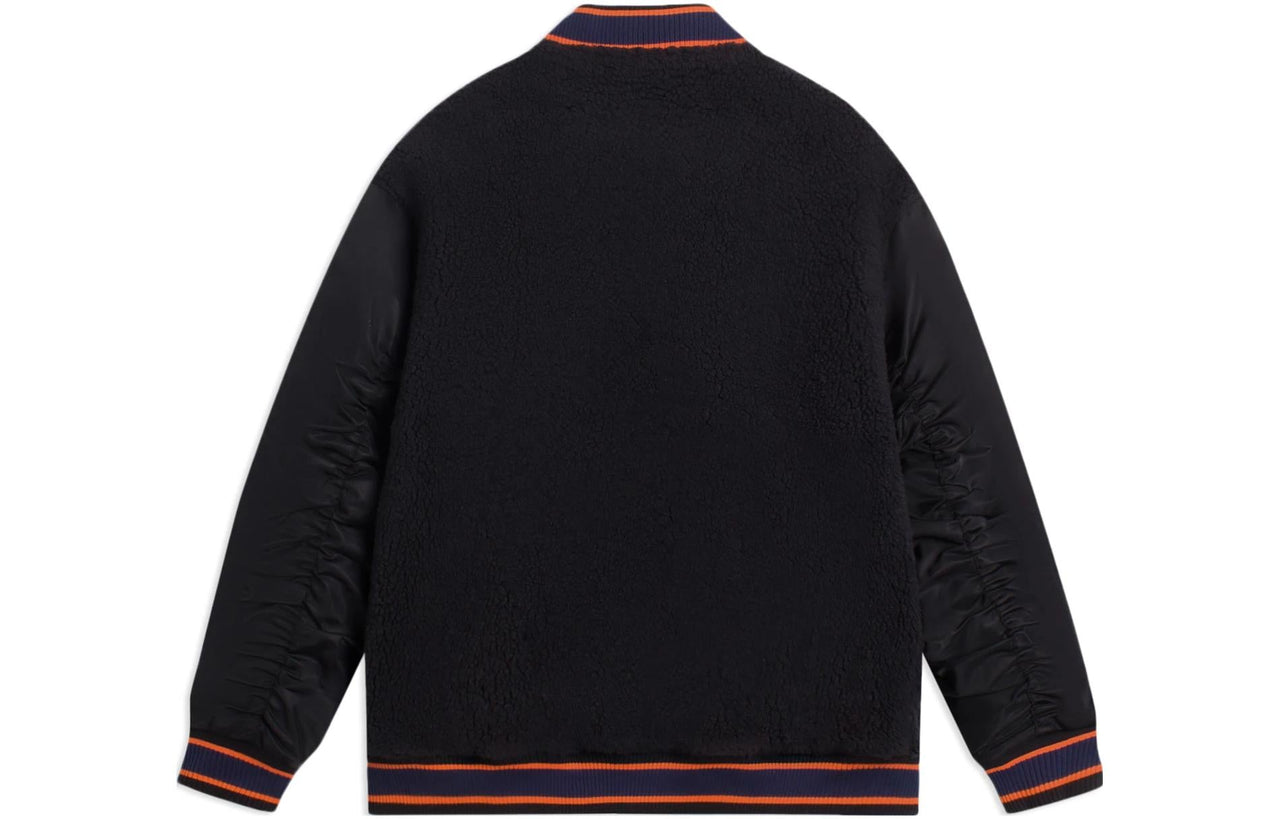 Li-Ning BadFive Graphic Baseball Jacket 'Black' AFDSA73-2