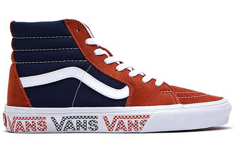 Vans Sk8-hi Orange Blue Splicing 'Black Brown' VN0A4BV6X0O