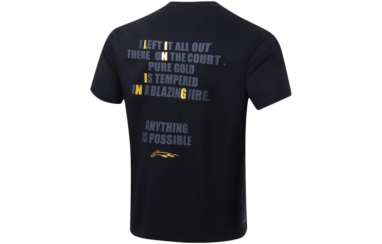 Li-Ning Jimmy Butler Fast Dry Basketball T-shirt 'Black' ATST091-7