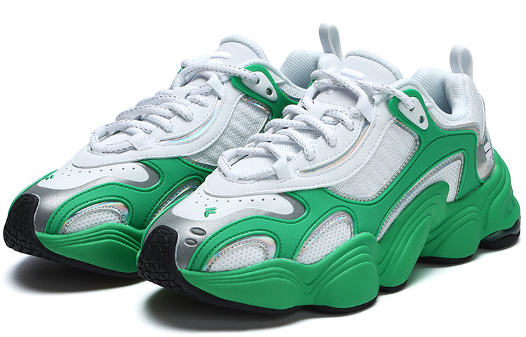 (WMNS) FILA FUSION TENACITY Chunky Sneakers 'White Green' T12W311601FWA