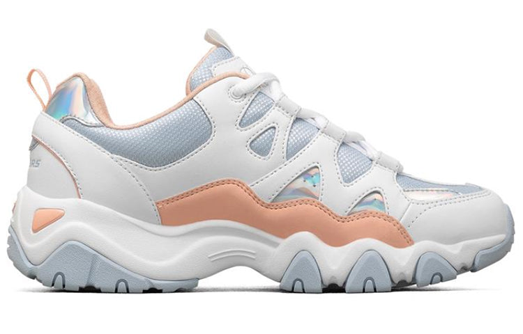 (WMNS) Skechers D'lites 2.0 'White Blue Pink' 66666312-WLB