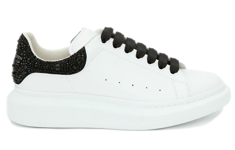 Alexander McQueen Oversized Sneaker 'White Jet Black Crystal' 662654WIA4U9581