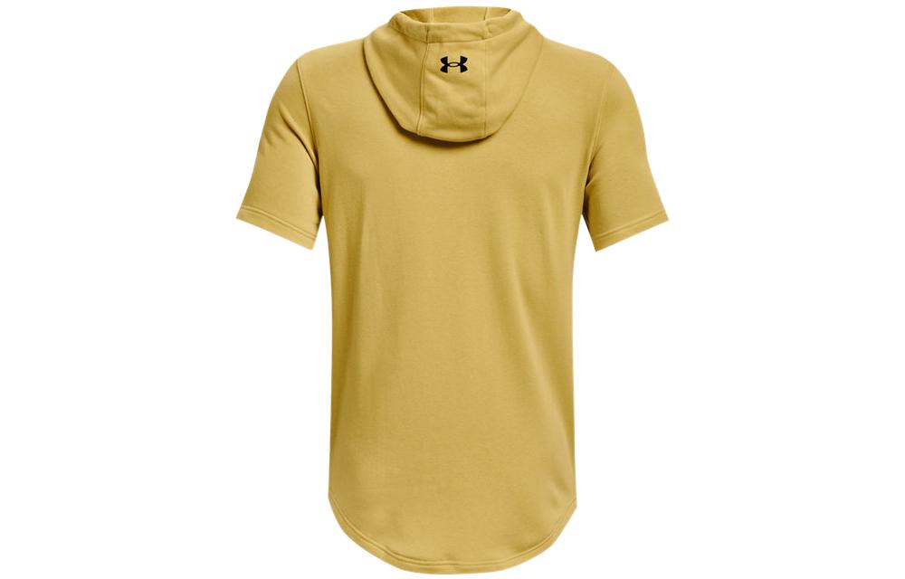 Under Armour Project Rock Terry Short Sleeve Hoodie 'Yellow' 1370465-760