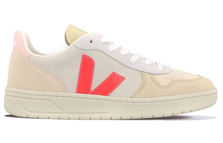 Veja V-10 Lace-Up 'Beige Neon Pink' VX032188