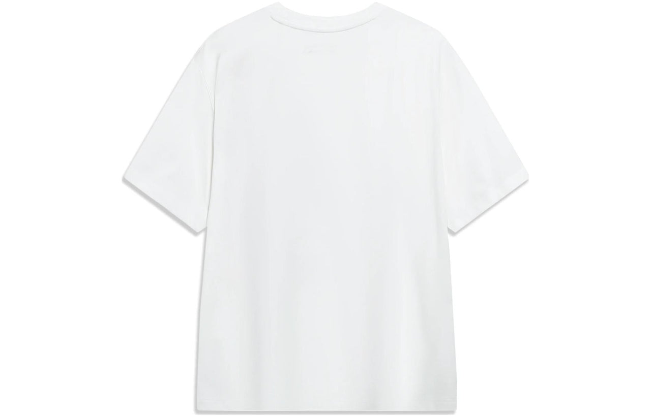 Li-Ning Hoops Comics Graphic T-shirt 'White' AHST569-1