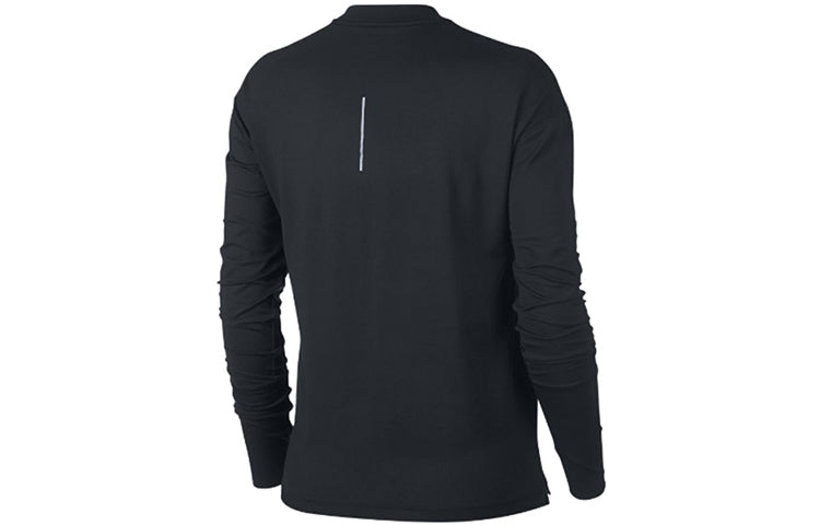 (WMNS) Nike Element Casual Sports Round Neck Long Sleeves Running Hoodie Black 928742-010