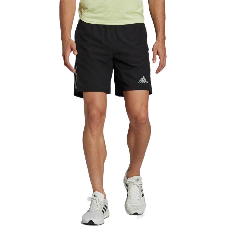 adidas Solid Color Loose Elastic Waistband Breathable Shorts Japanese Version Black H58593