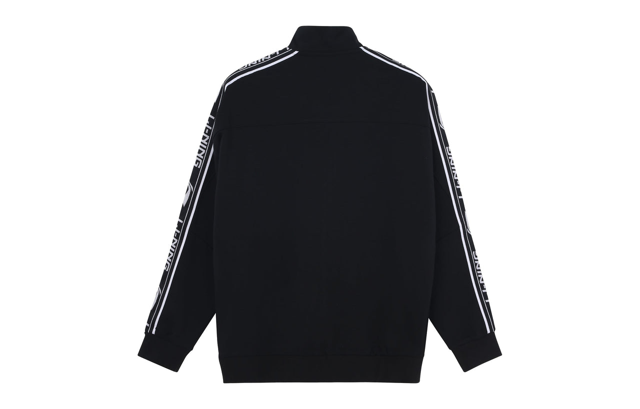 Li-Ning Football Series Logo Embroidered Sports Jacket 'Black' AFDS433-1