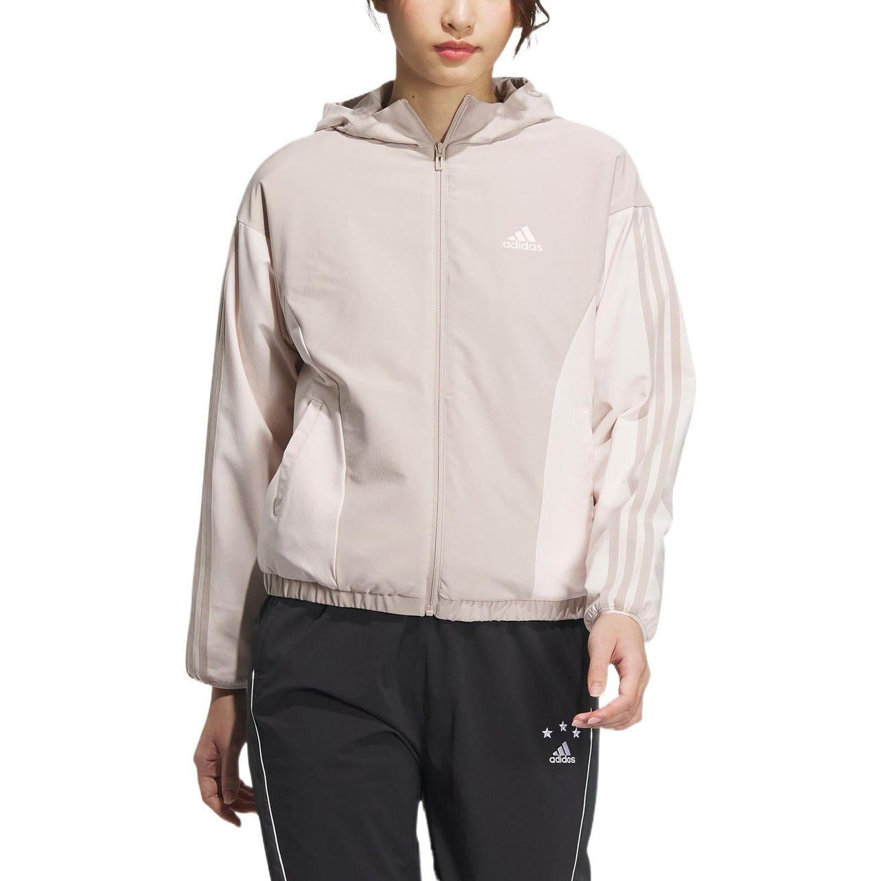 (WMNS) adidas Must Haves Woven Jackets 'Beige' HY2881