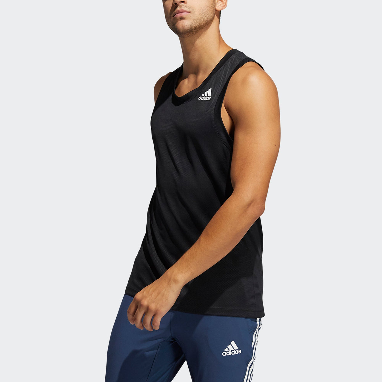 adidas Hrdy 3s Tnk Casual Sports Breathable Vest Black GP7661