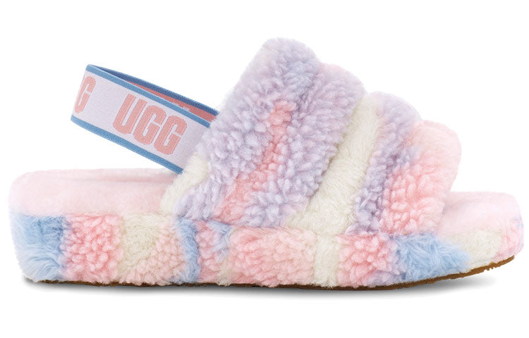 (WMNS) UGG Fluff Yeah Slide Cali Collage 1120070-PSTR