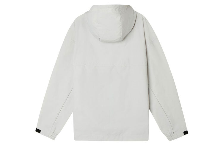 New Balance Classic Logo Print Jacket 'White Grey' AMJ11332-OGR