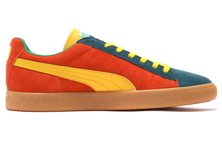 PUMA Suede Vtg Mij Low Tops Retro Skateboarding Shoes Unisex Orange 386802-01