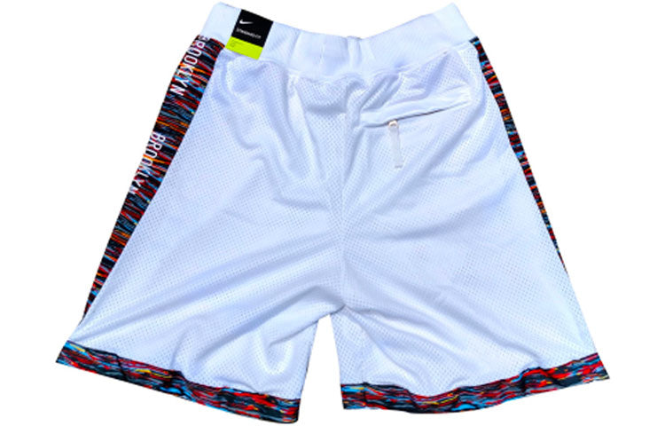 Nike NBA Brooklyn Nets CE City Series Basketball Sports Breathable Quick Dry Shorts White CJ9415-100