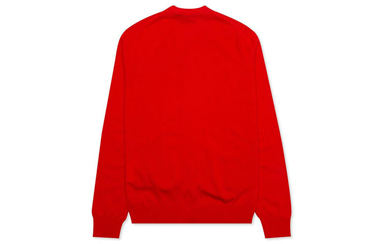 COMME des GARCONS PLAY Cardigan Double Emblem 'Red' AZ-N058-051-5