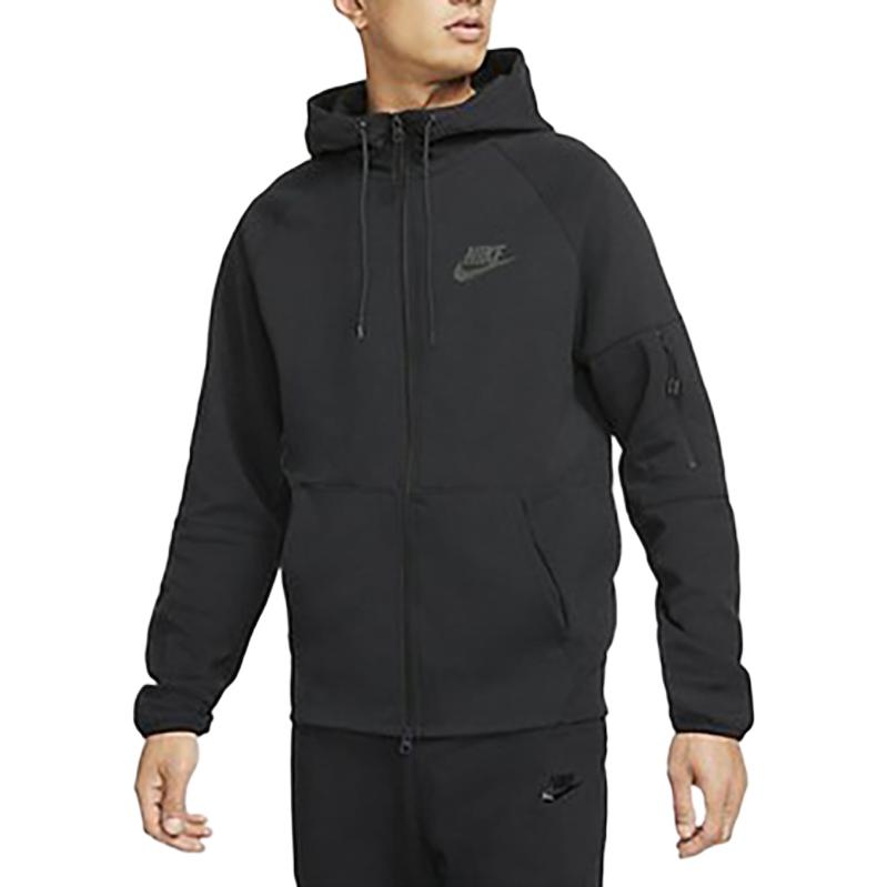 Nike logo hooded zipped jacket 'Black' DR8911-010
