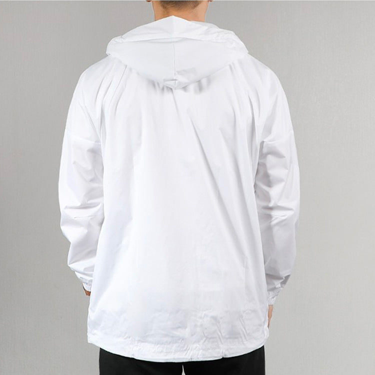 Men's adidas Sports Stylish Zipper Hooded Jacket White EK4627