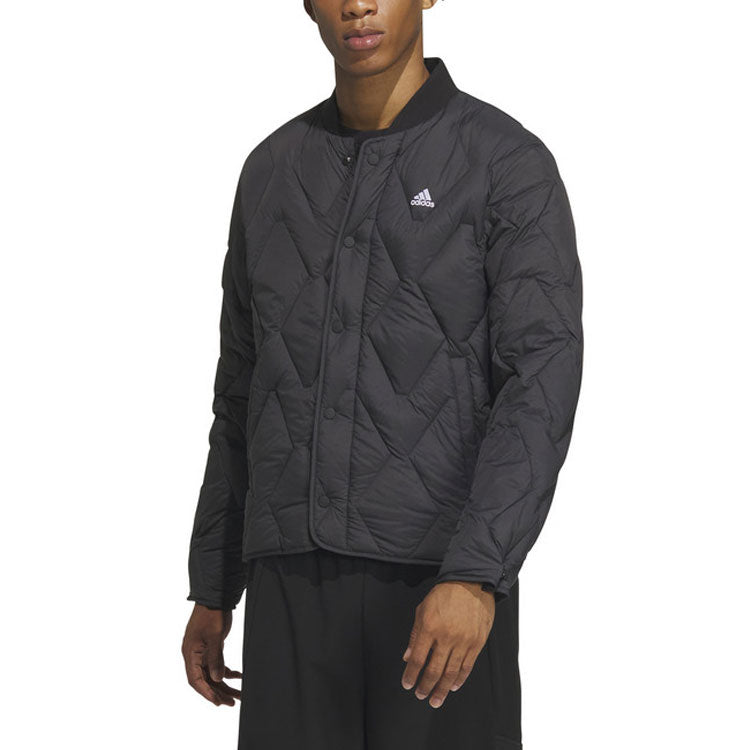 adidas Regular Varsity Down Jacket 'Black' IW0775