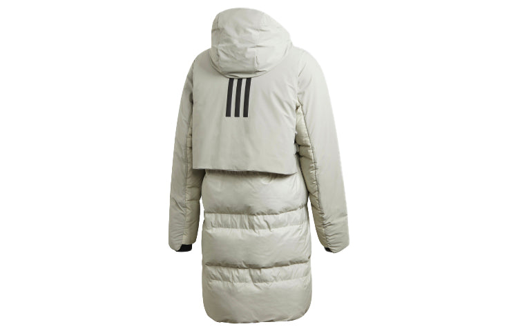 adidas Outdoor Sports waterproof Reversible Down Jacket Gray FT2430