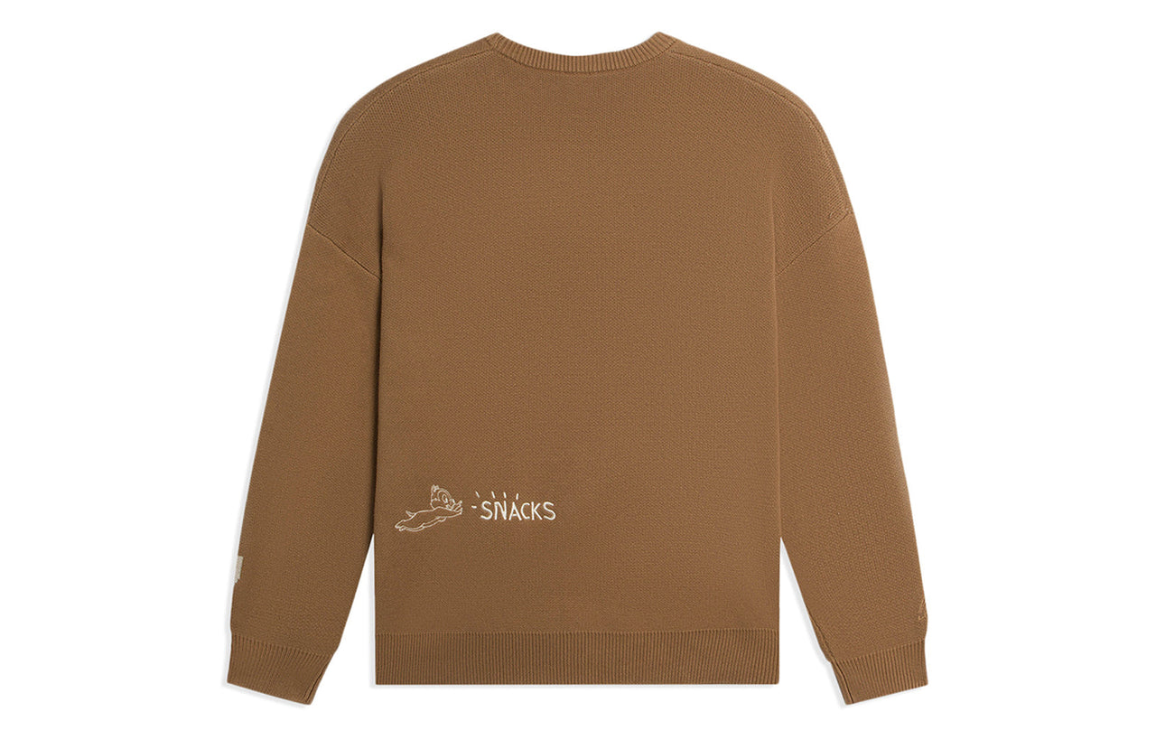 (WMNS) Li-Ning x Disney Graphic Sweaters 'Brown' AMBS156-2
