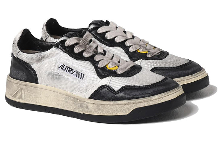(WMNS) Autry Low Super Vintage Mesh Sneakers 'White Black' AVLW-MS10