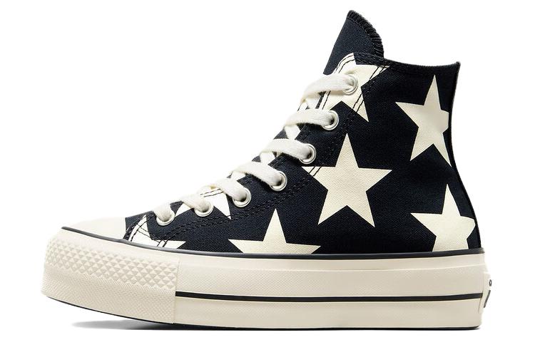 (WMNS) Converse Chuck Taylor All Star Lift Platform Large Stars High 'Black White' A09903C