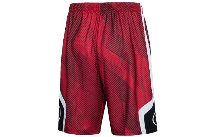 Li-Ning Way Of Wade Logo Basketball Shorts 'Red Black' AAPP281-2