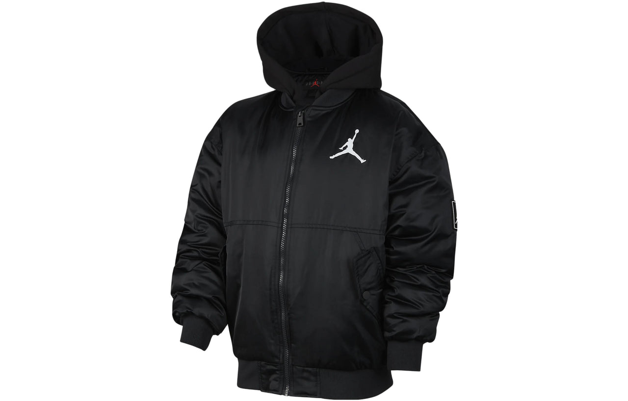 (GS) Air Jordan Logo Jacket 'Black' FV2632-010
