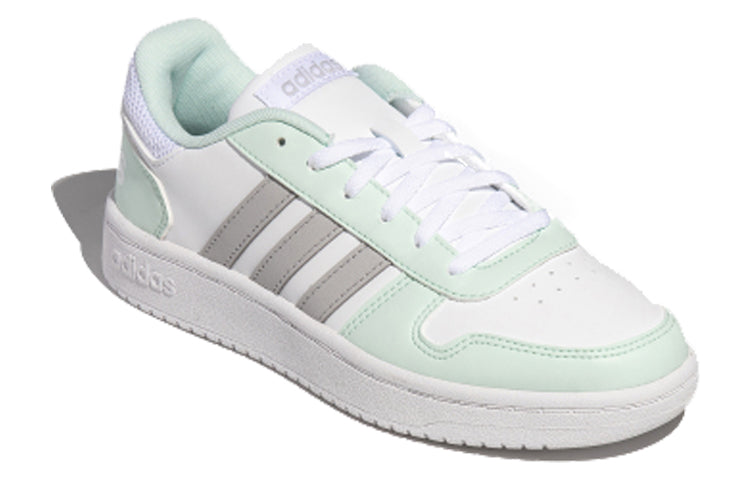 (WMNS) adidas Hoops 2.0 'White Grey Green' FW5856