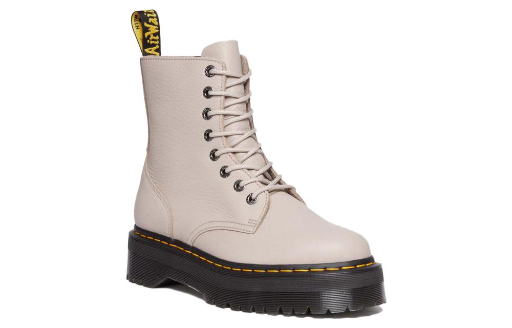 (WMNS) Dr.Martens Jadon III Pisa Leather Platform Boots 'Vintage Taupe' 31159348