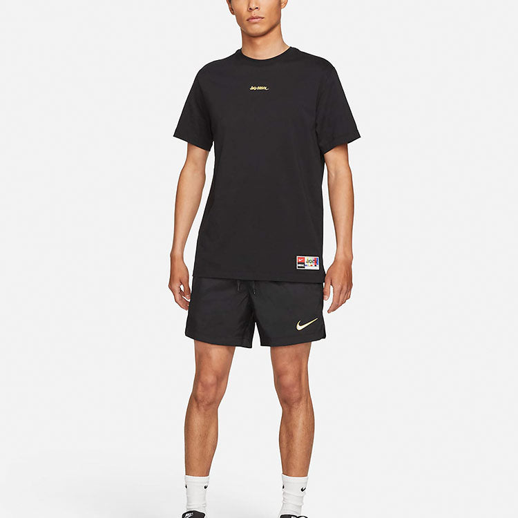 Men's Nike F.c. Soccer/Football Athleisure Casual Sports Lightweight Woven Shorts Black DA2187-010