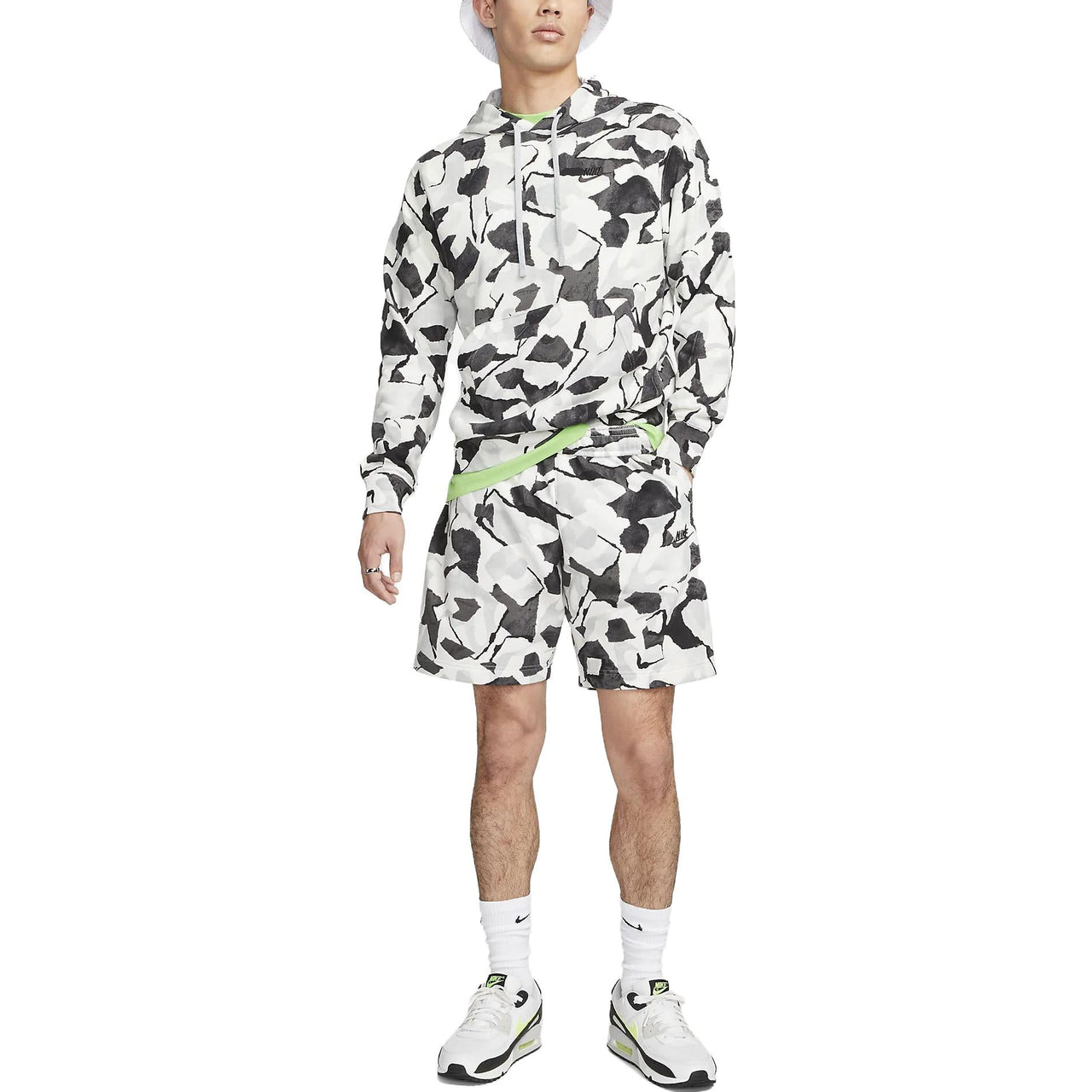 Nike Street Style Shorts 'White Black Grey' DX0804-060