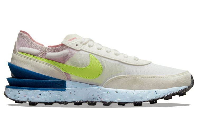 (WMNS) Nike Waffle One Crater Sneakers White/Green/Blue DJ9640-100