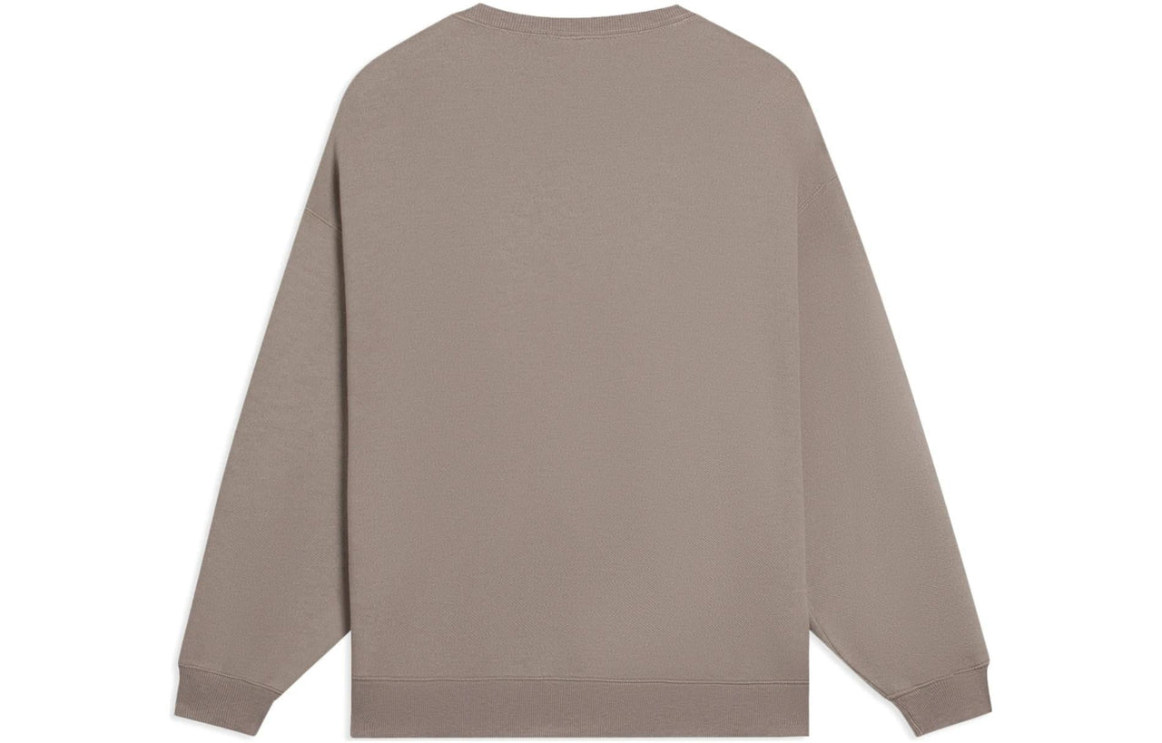 Li-Ning Embroidered Logo Sweatshirt 'Brown' AWDSC99-5
