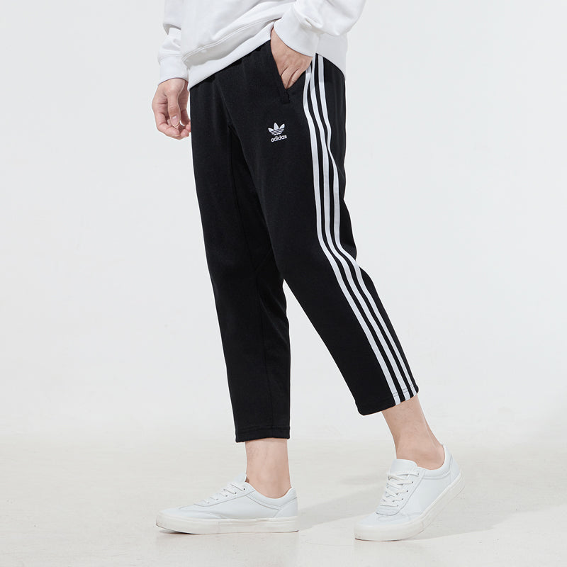 Men's adidas originals Athleisure Casual Sports Loose Running Long Pants/Trousers Black H09121