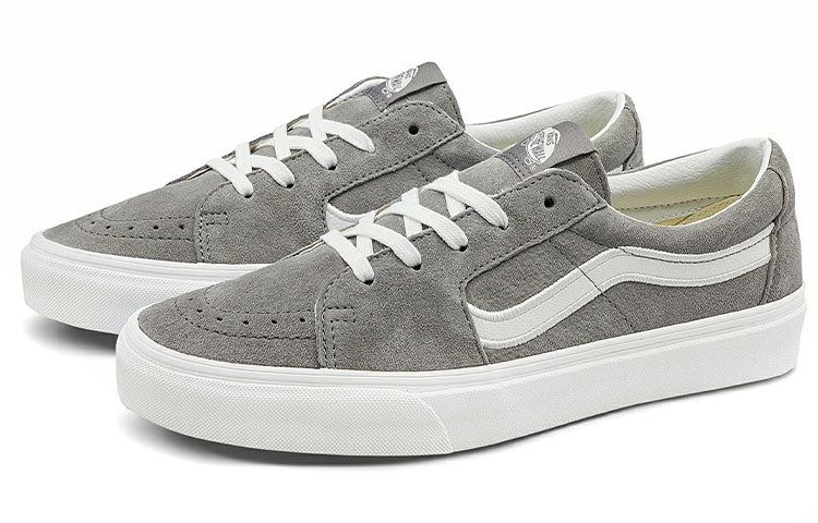 Vans Unisex SK8-Low Sneakers Grey 'Gray White' VN0A4UUKB7W