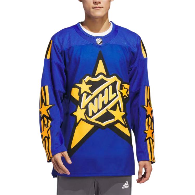 adidas x Drew House 2024 NHL ALL-STAR Hockey Jersey Asia Sizing 'Blue Gold' IX5439