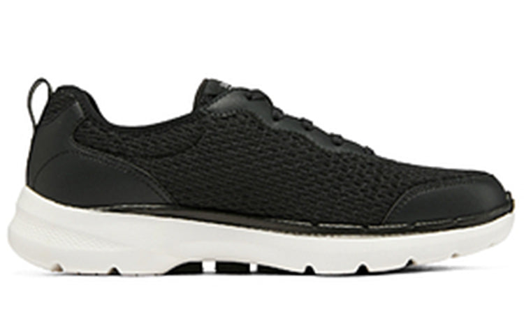 (WMNS) Skechers Go Walk 6 'Black White' 124531-BKW
