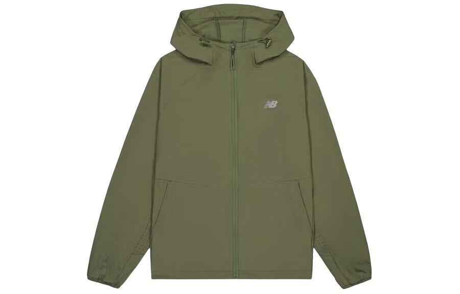 New Balance 'Runners Aren't Normal' Hooded Jacket 'Dark Olive' NAE24101-HT