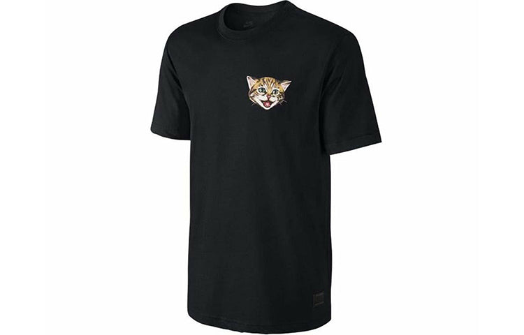 Nike SB Cat Scratch Casual Sports Breathable Short Sleeve Black 816369-010